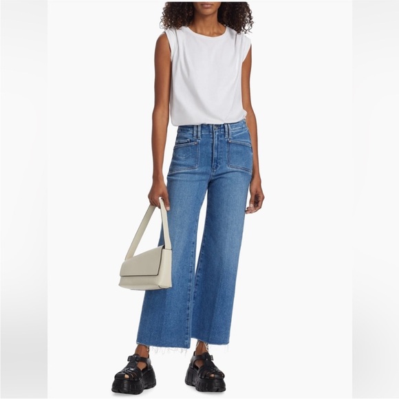 Paige Anessa Wide-Leg Crop Jeans - Picture 2 of 15